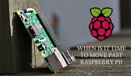 Raspberry Pi leaning against a wall